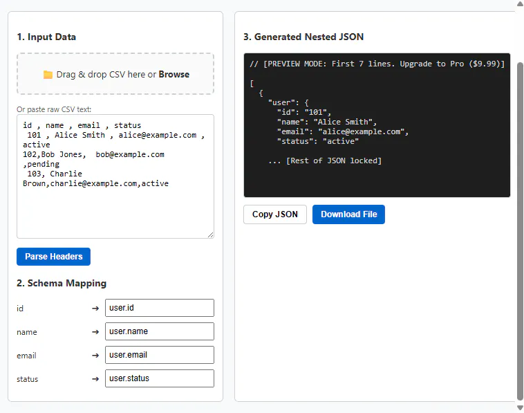 CSV-to-Schema-Workspace gallery image