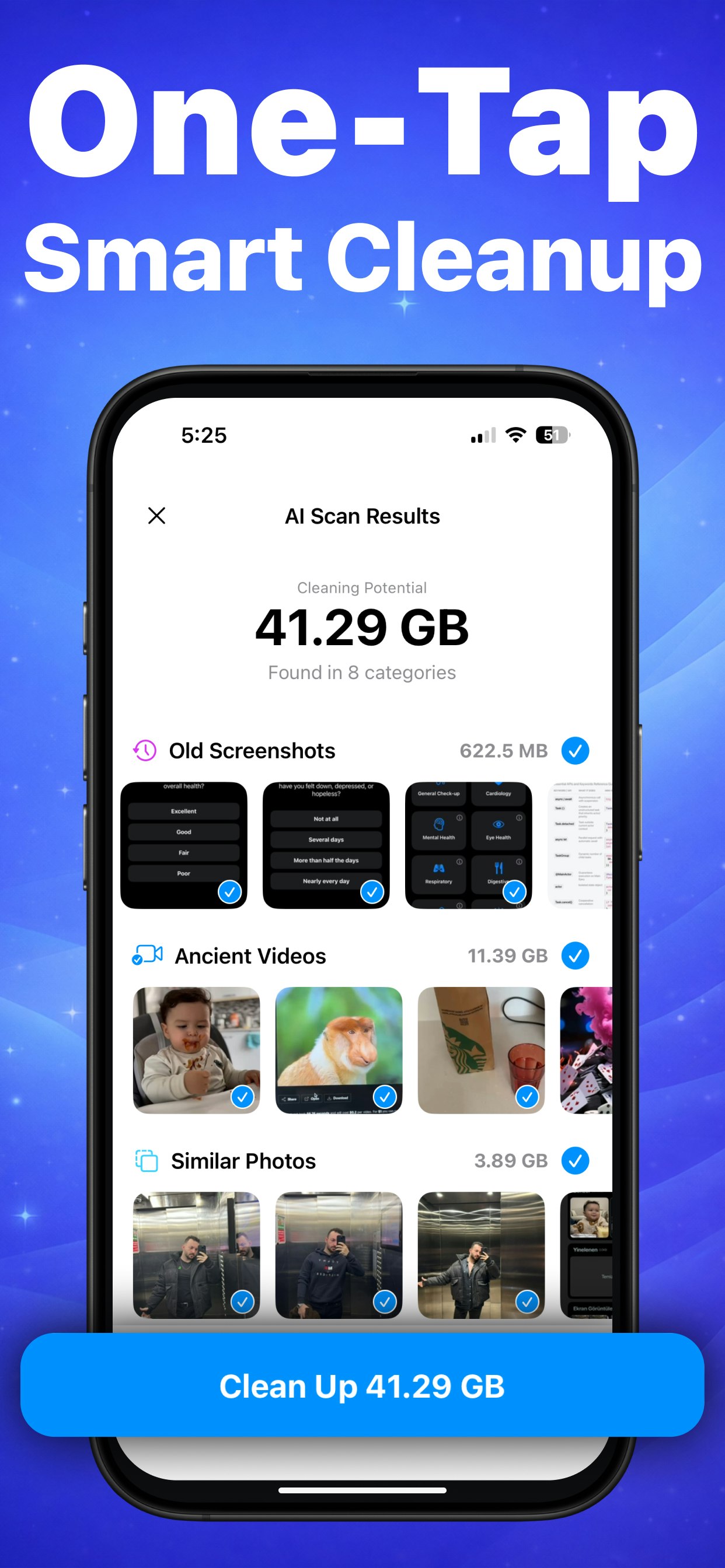 Cleaner AI - Clean Up Storage - Screenshot 2 showing product features and functionality