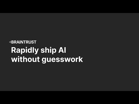 startuptile Brainstrust-Rapidly ship AI without guesswork