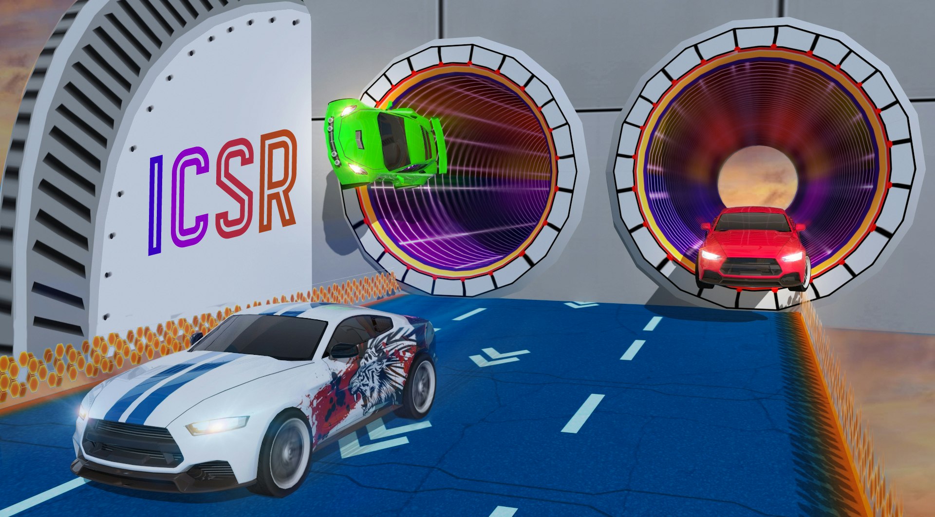 Los acrobacias imposibles de los juegos de auto 3D - Disfruta de acrobacias en el juego de acrobacias de auto imposible media 3