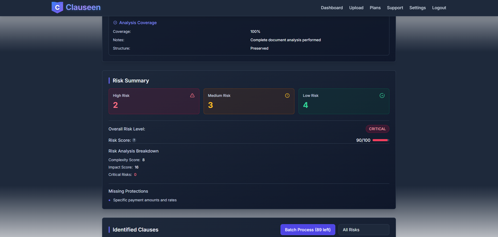 Clauseen - Screenshot 5 showing product features and functionality