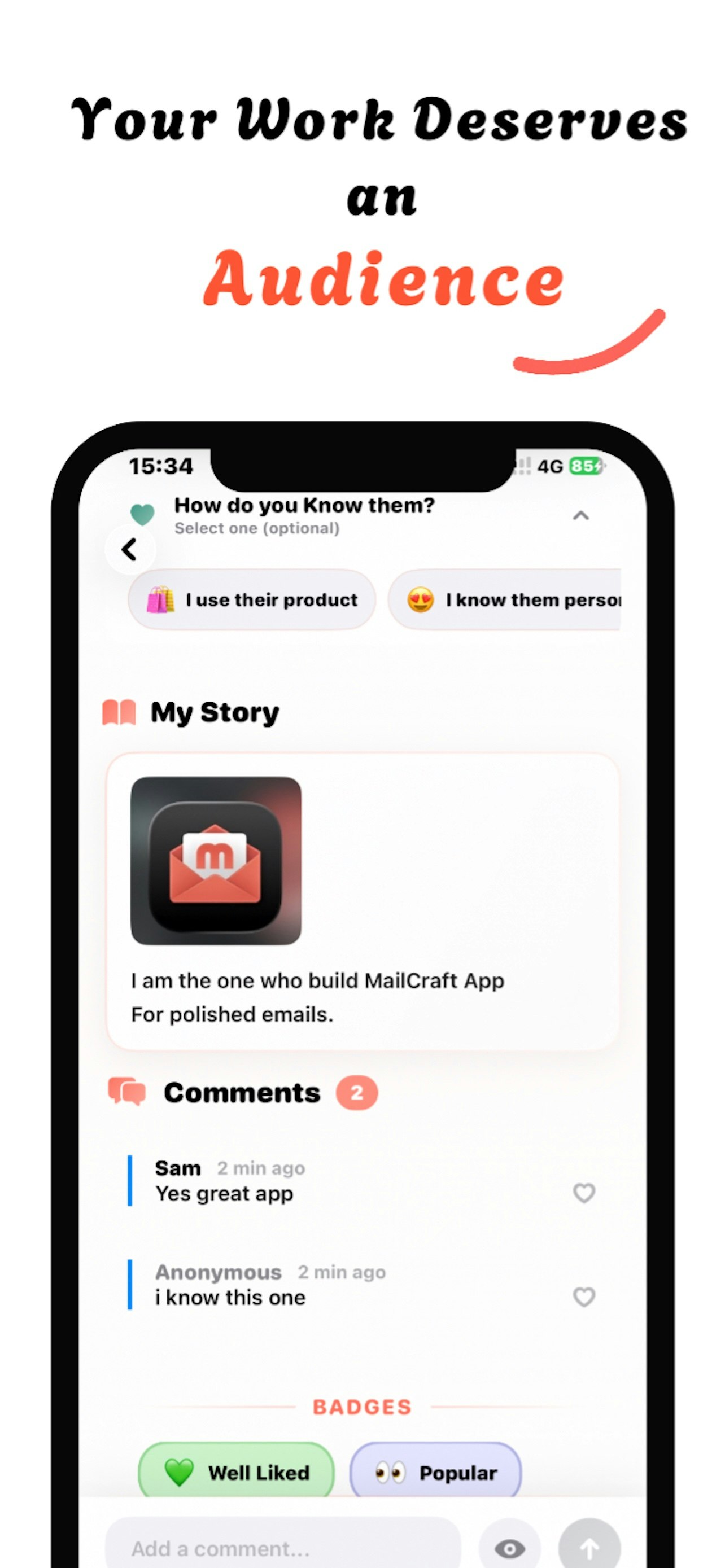 SeenBefore - Screenshot 5 showing product features and functionality