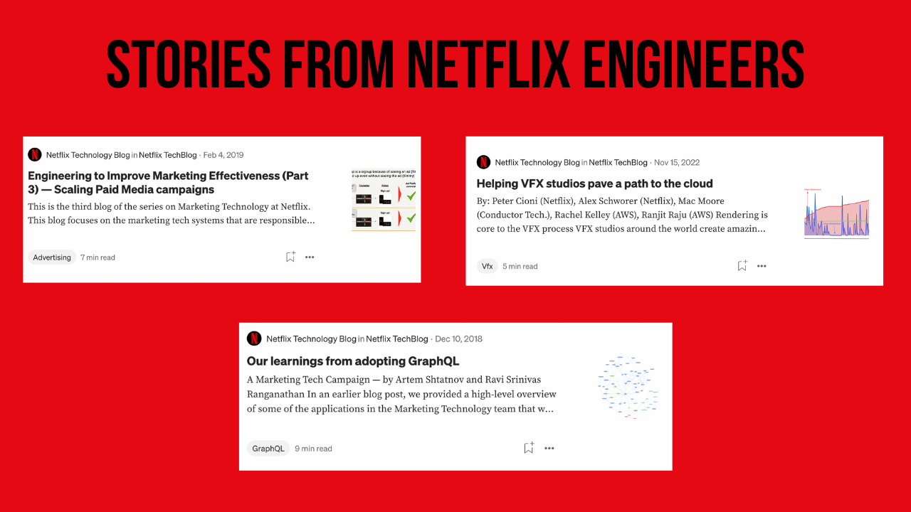 Netflix Tech 블로그 - 비디오 스트리밍 대기업의 기술, 데이터 및 제품 이야기 미디어 3