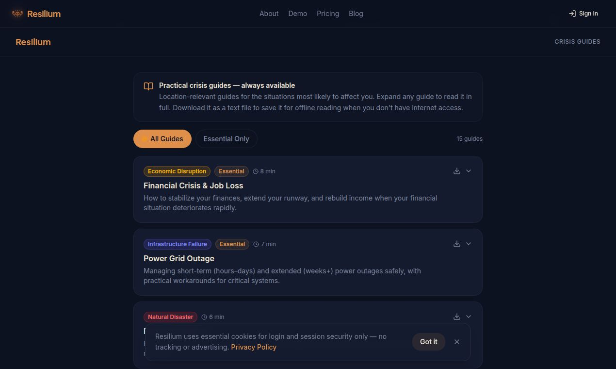 Resilium – Score Your Preparedness gallery image