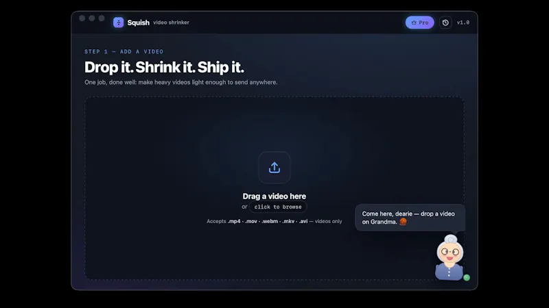 Squish screenshot 1 (video preview)