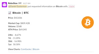 RoboStox for Slack gallery image