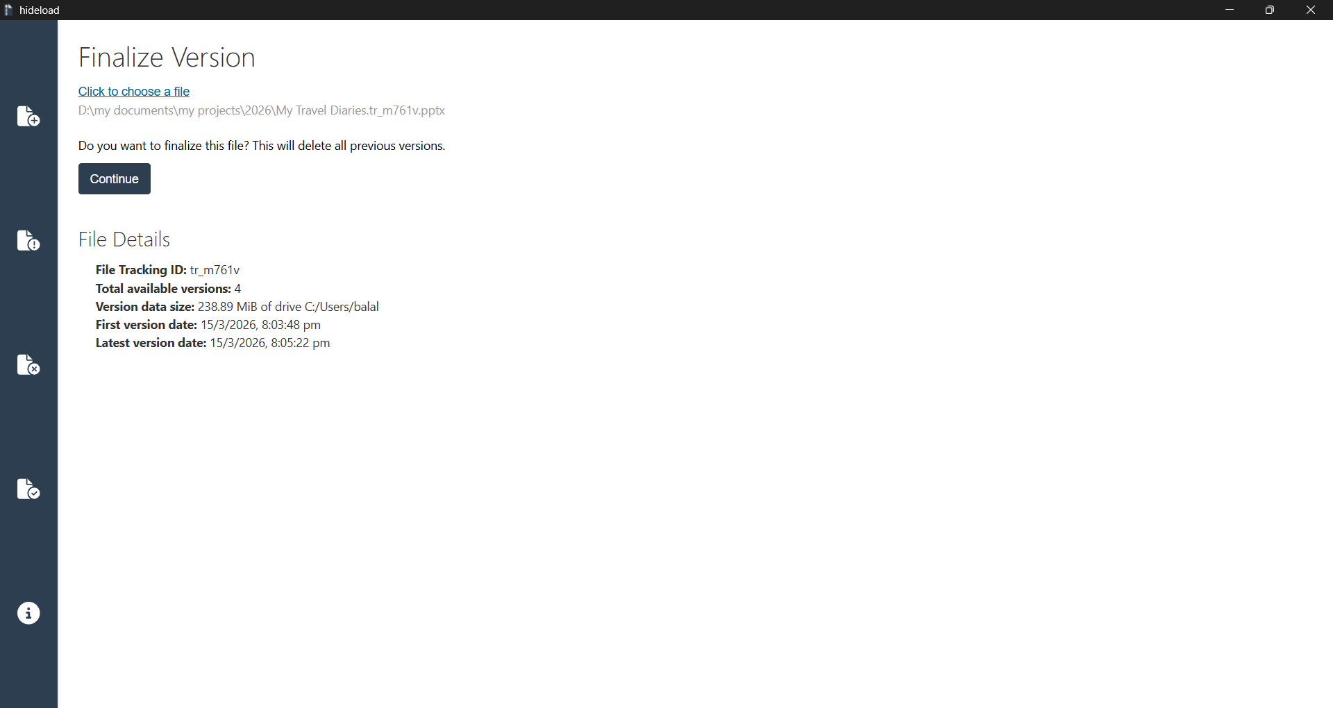 Hideload gallery image