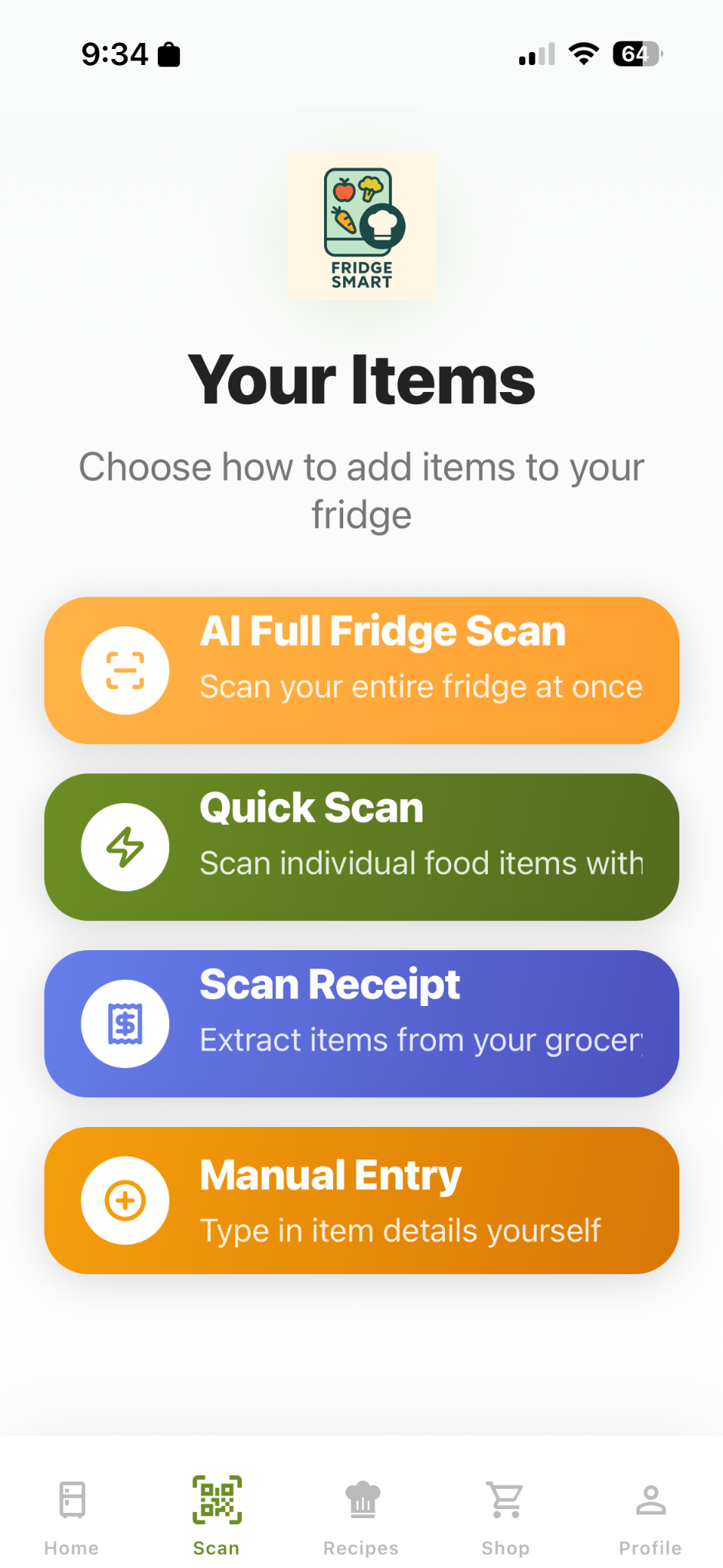 FridgeSmart App gallery image