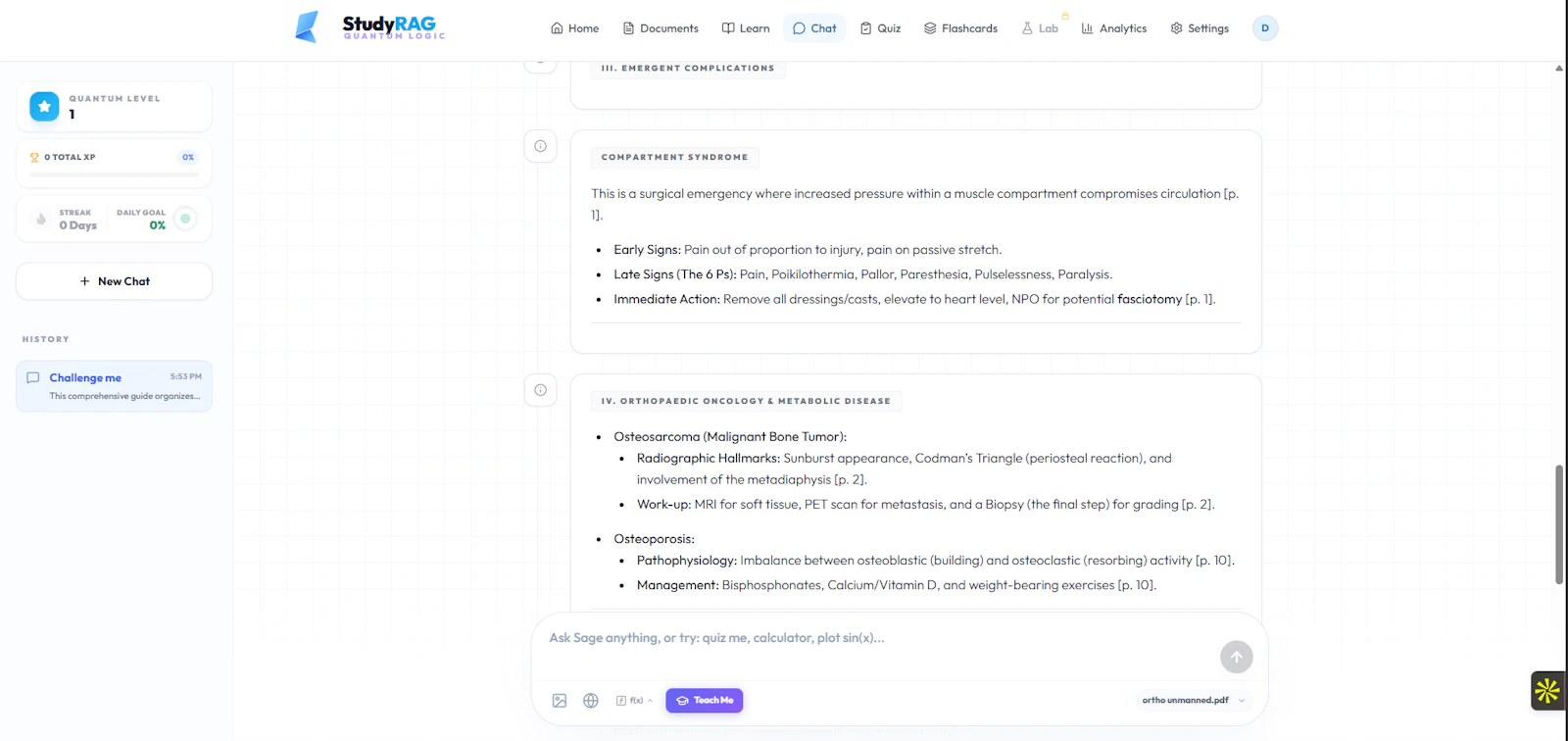 StudyRAG screenshot 5