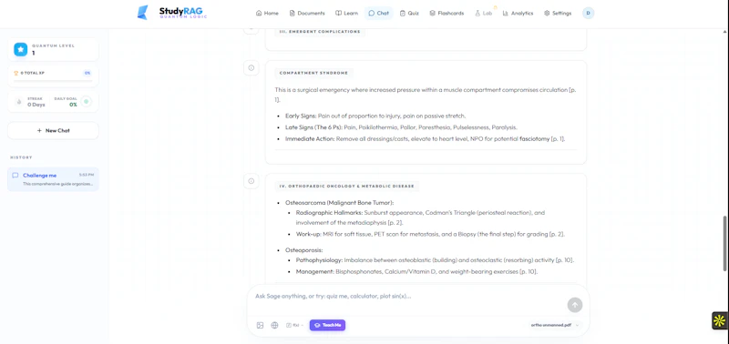 StudyRAG screenshot 5