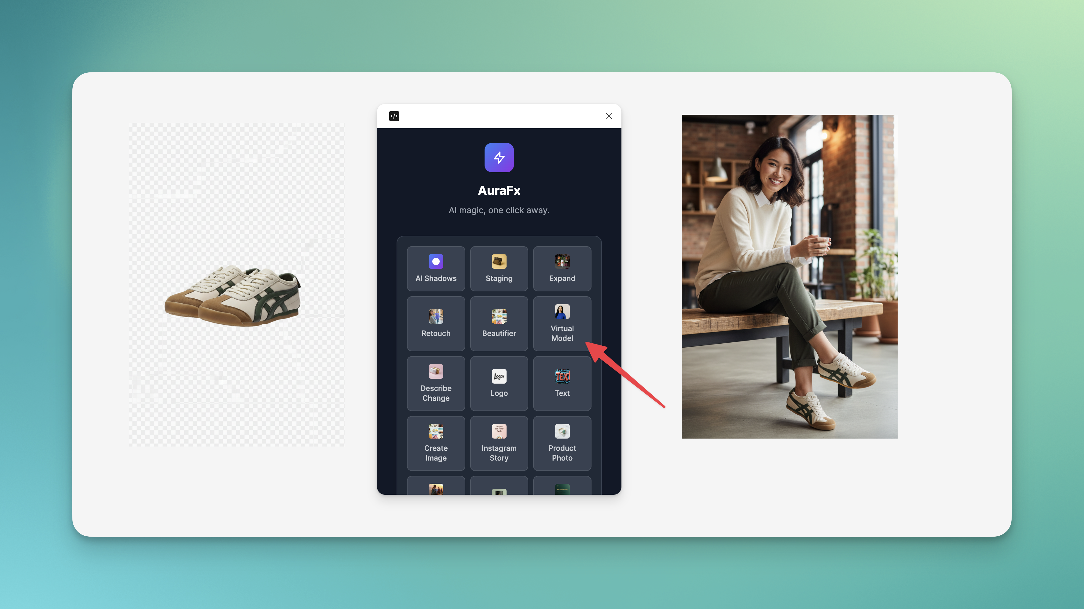 Mídia 1 de Aurafx - Ai imagem editando dentro da figma, alimentada por gêmeos