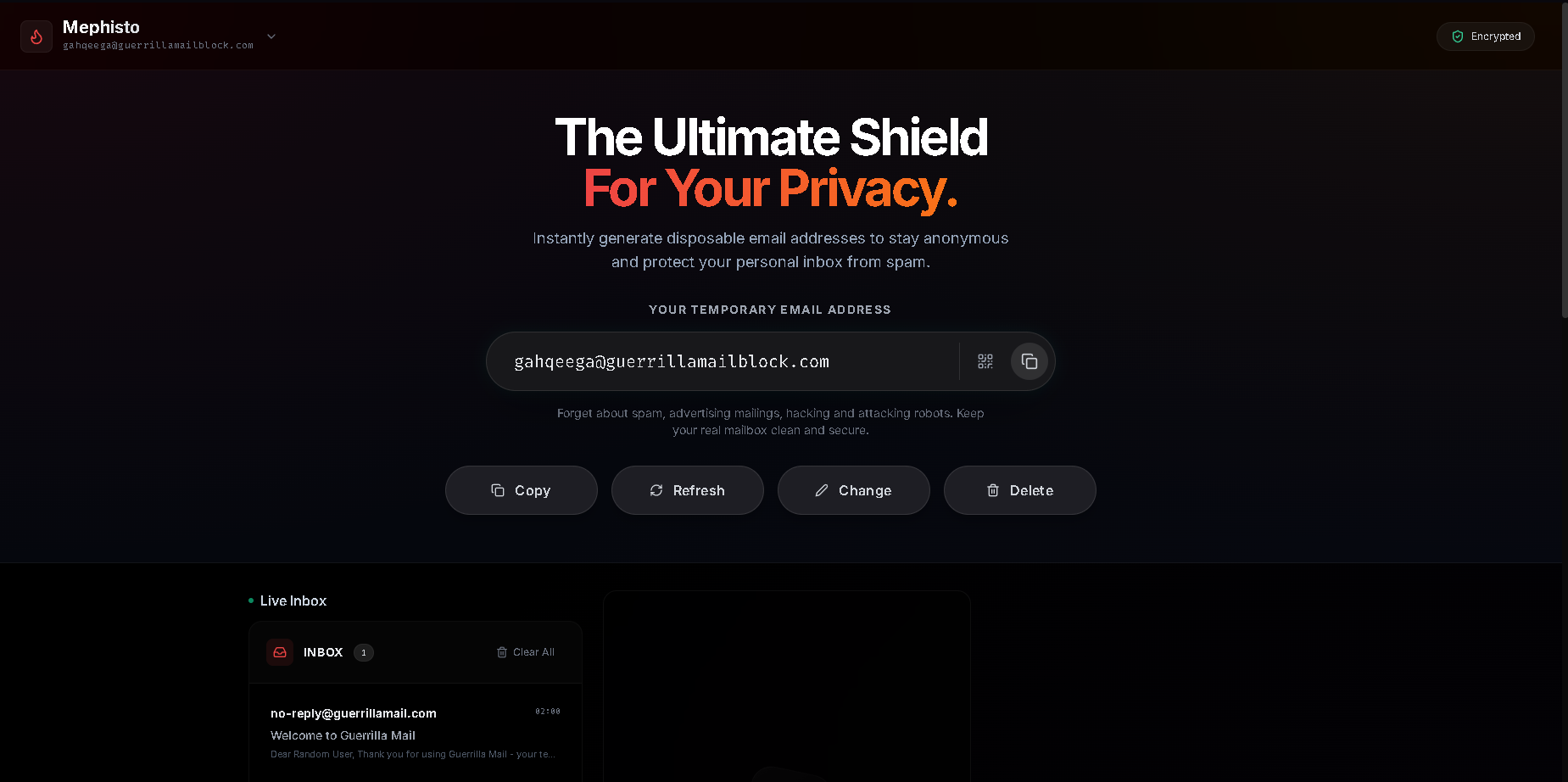 Mephisto Temp Mail gallery image