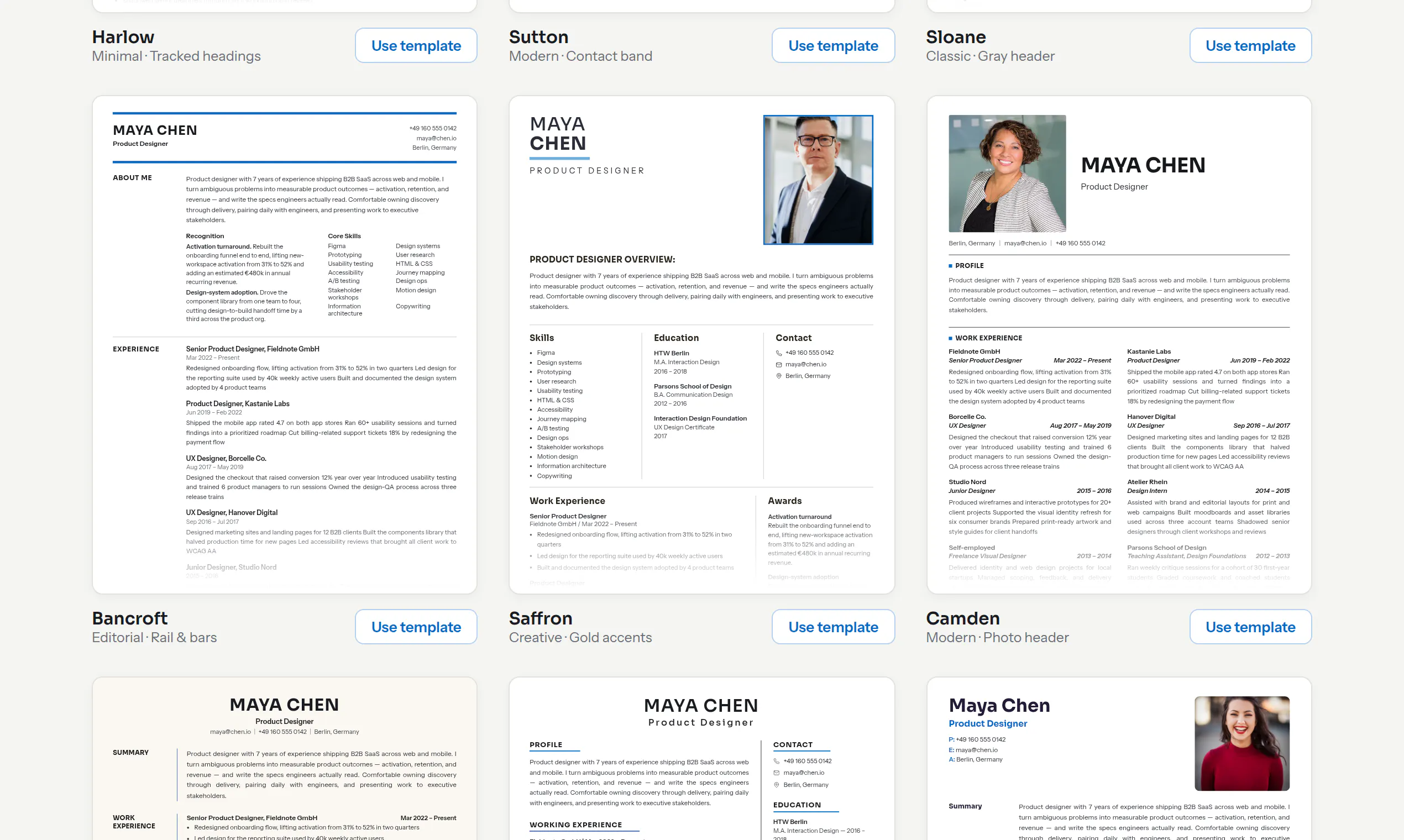 ResumeTemplatesPro gallery image