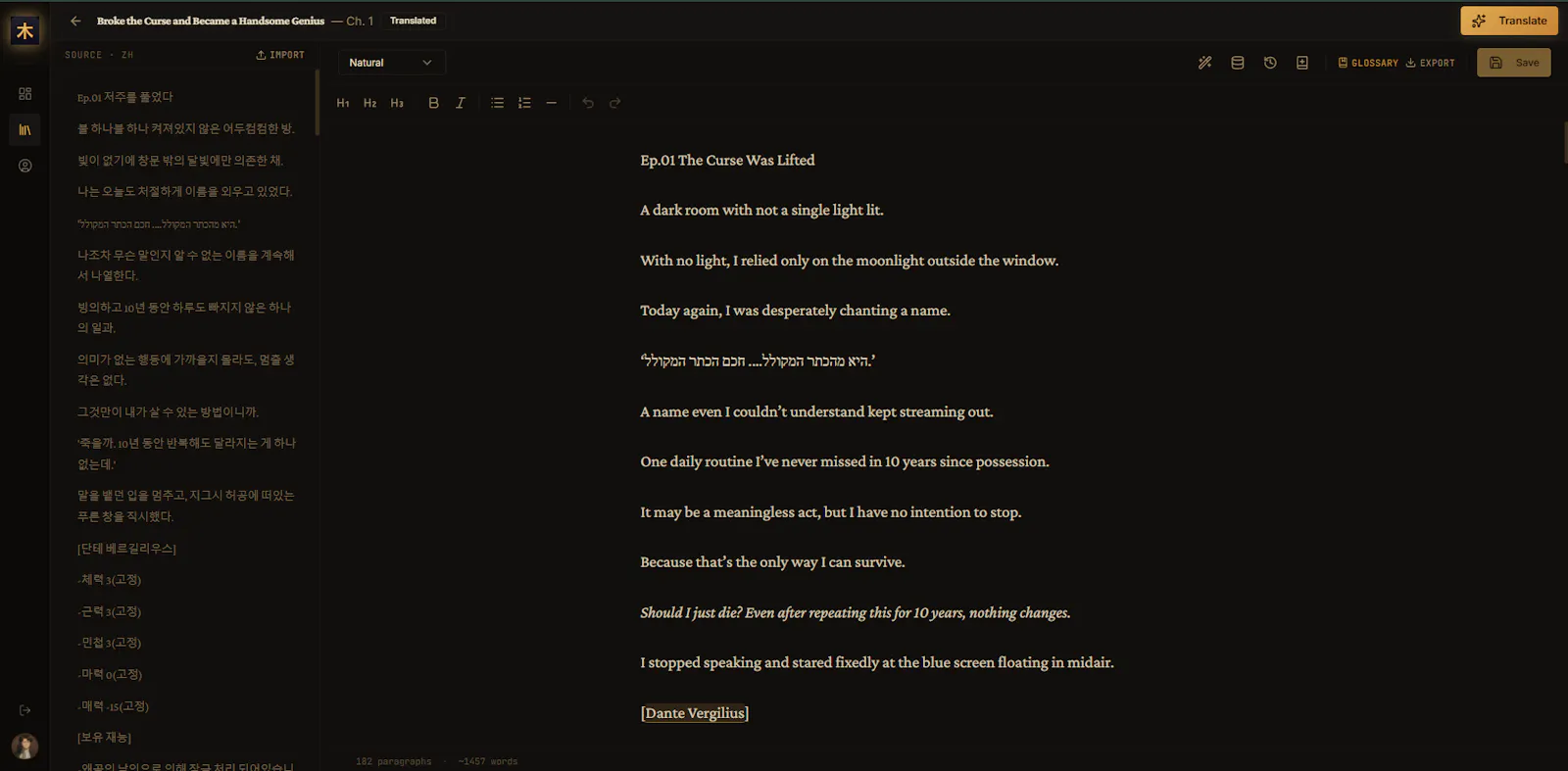 Tralsi — Webnovel Translator screenshot 2