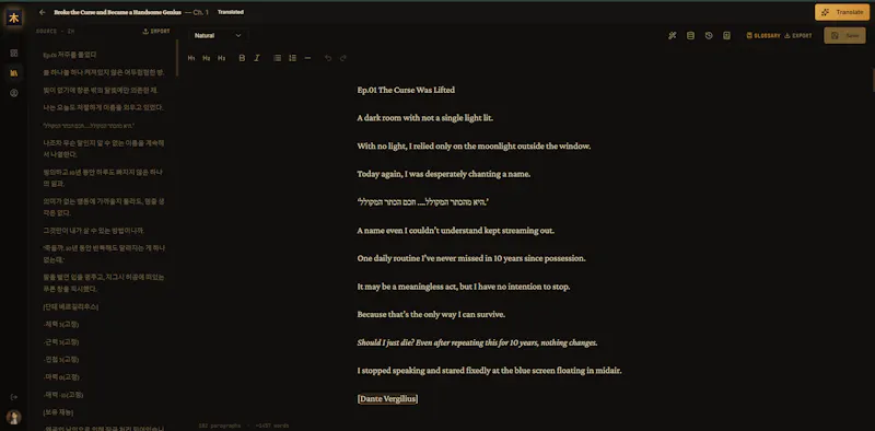 Tralsi — Webnovel Translator screenshot 2