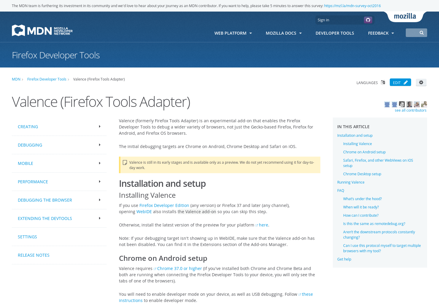 Firefox Tools Adaptor