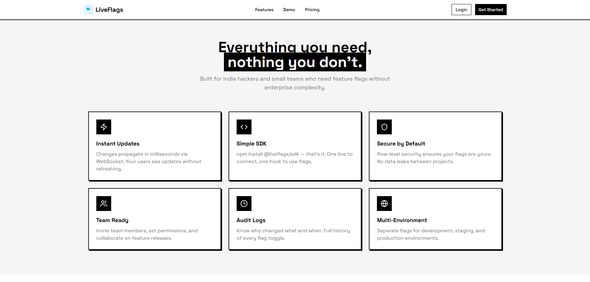 LiveFlags - Screenshot 2 showing product features and functionality