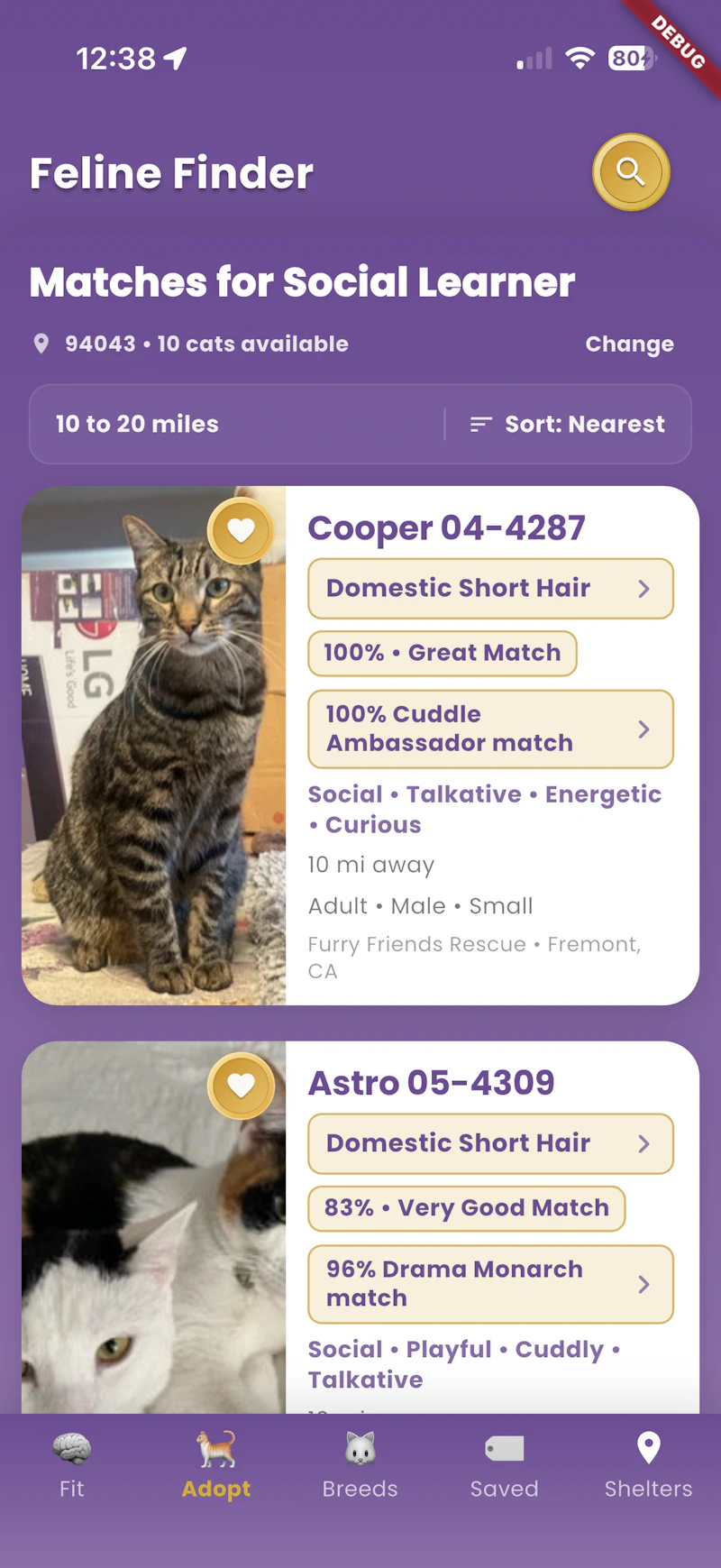 Feline Finder - When Adopting screenshot 3