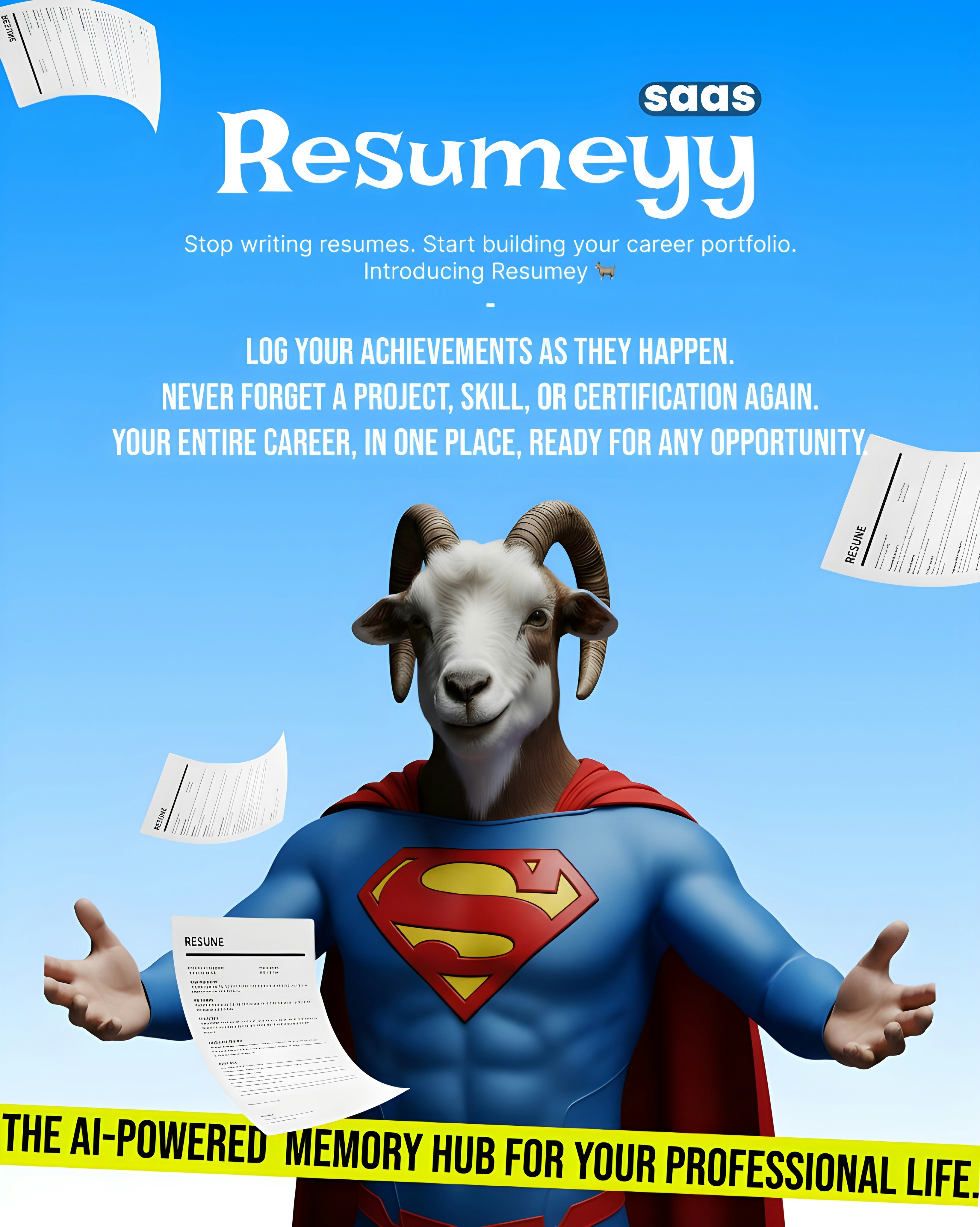 Resumeyy: Your Resume Memory Bank - Store your wins,Build resumes on demand & Apply more company media 8