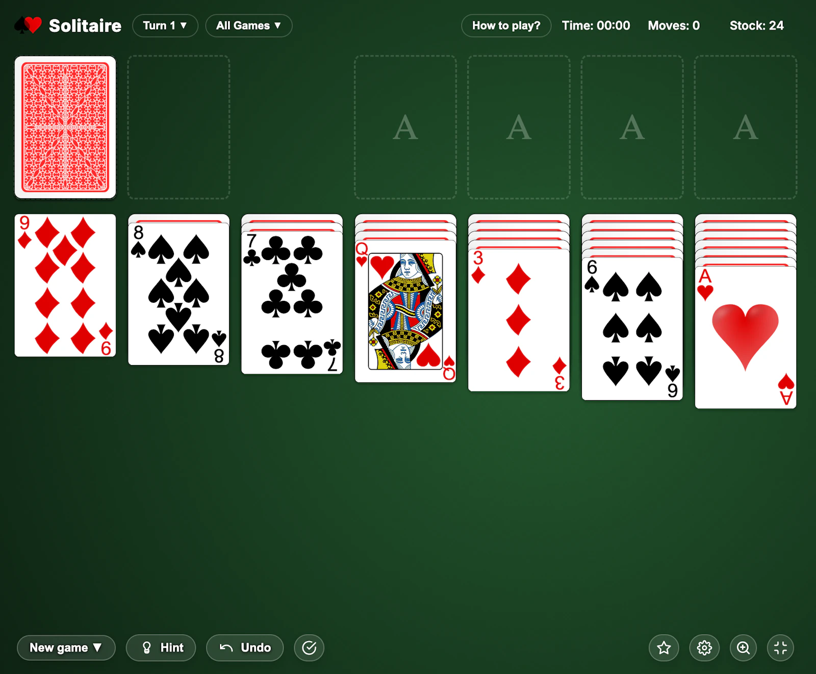 Solitaire Online screenshot 1
