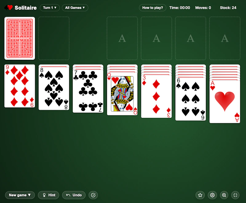 Solitaire Online screenshot 1