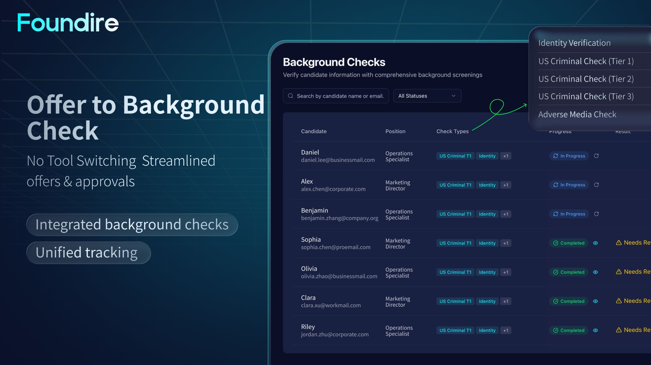 Foundire - Screenshot 4 showing product features and functionality