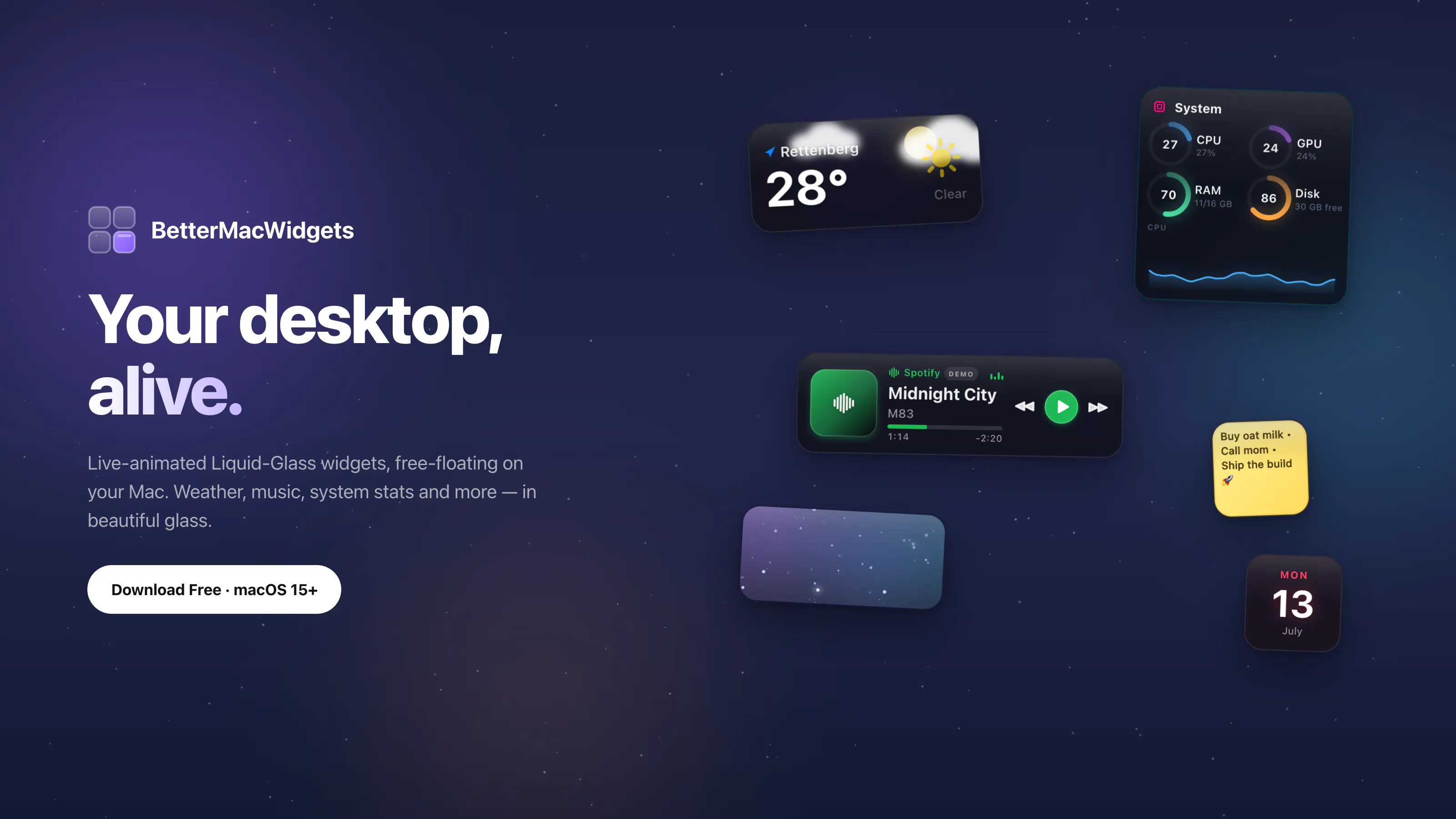 BetterMacWidgets gallery image