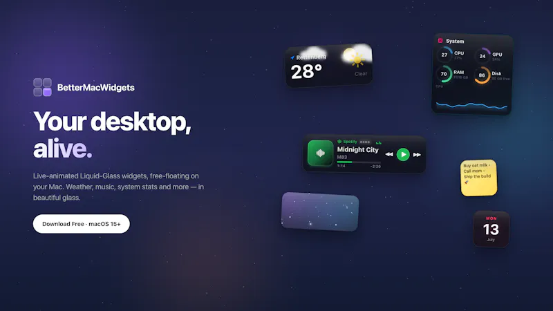 BetterMacWidgets screenshot 1