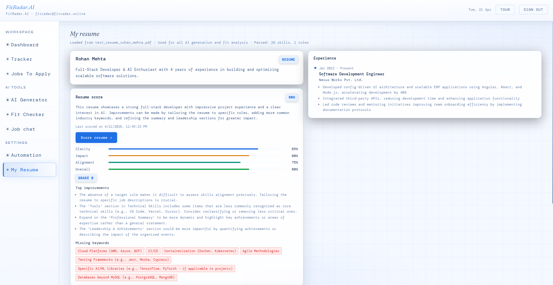 FitRadar gallery image