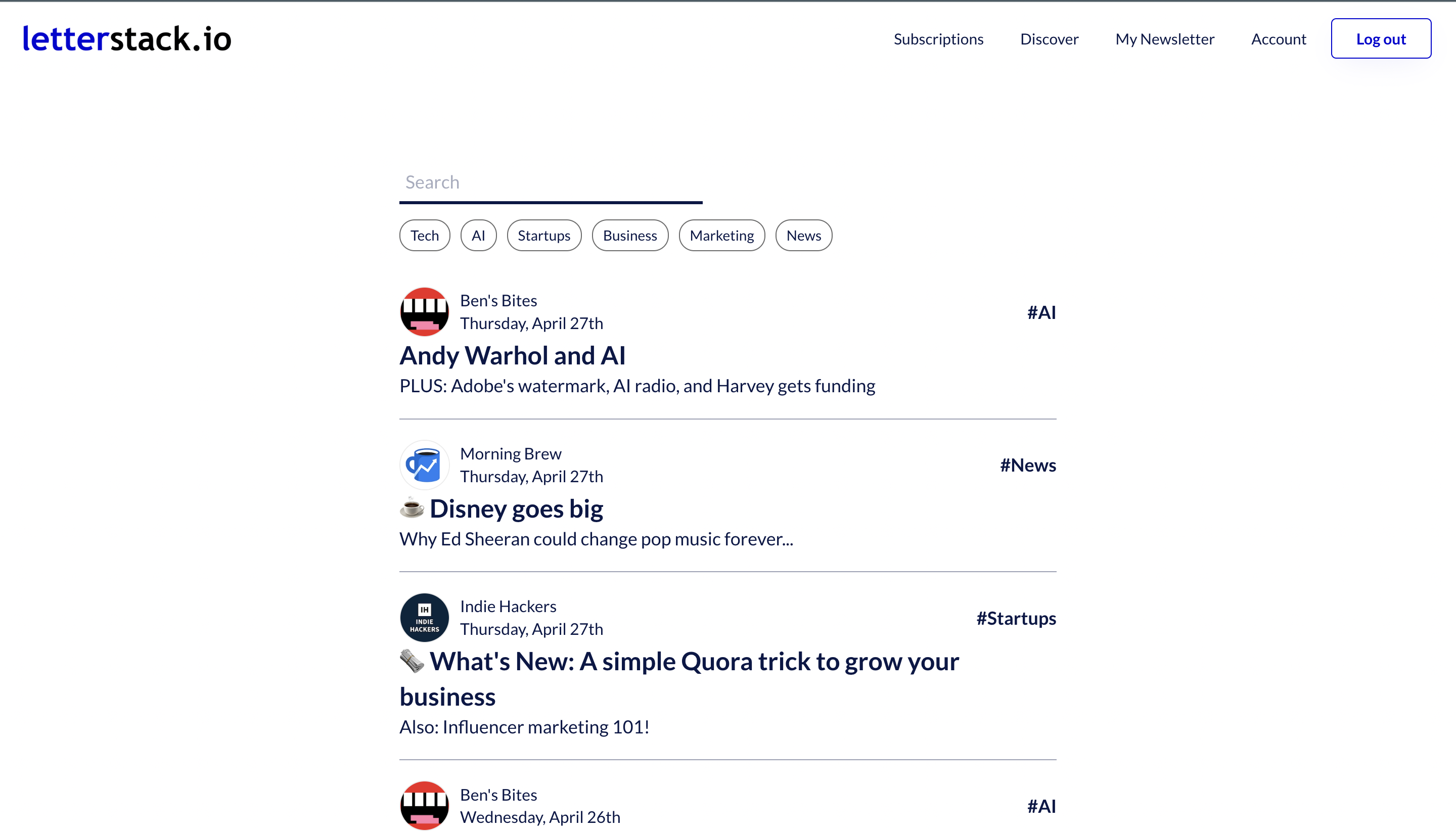 letterstack.io - Medium.com สำหรับจดหมายข่าว media 2