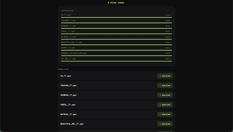 Bulk Audio + Clip Combiner screenshot 3