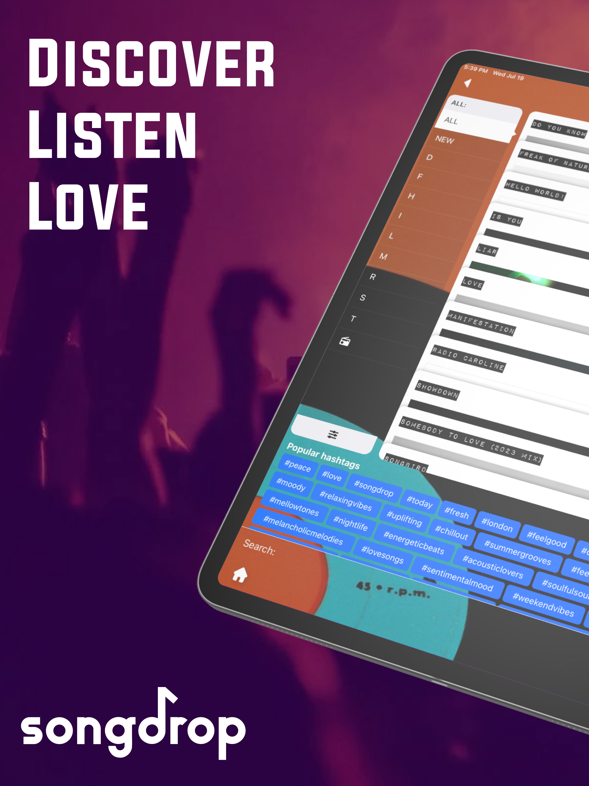 Songdrop - La música nos conecta - música, independiente, iOS, aplicación media 11