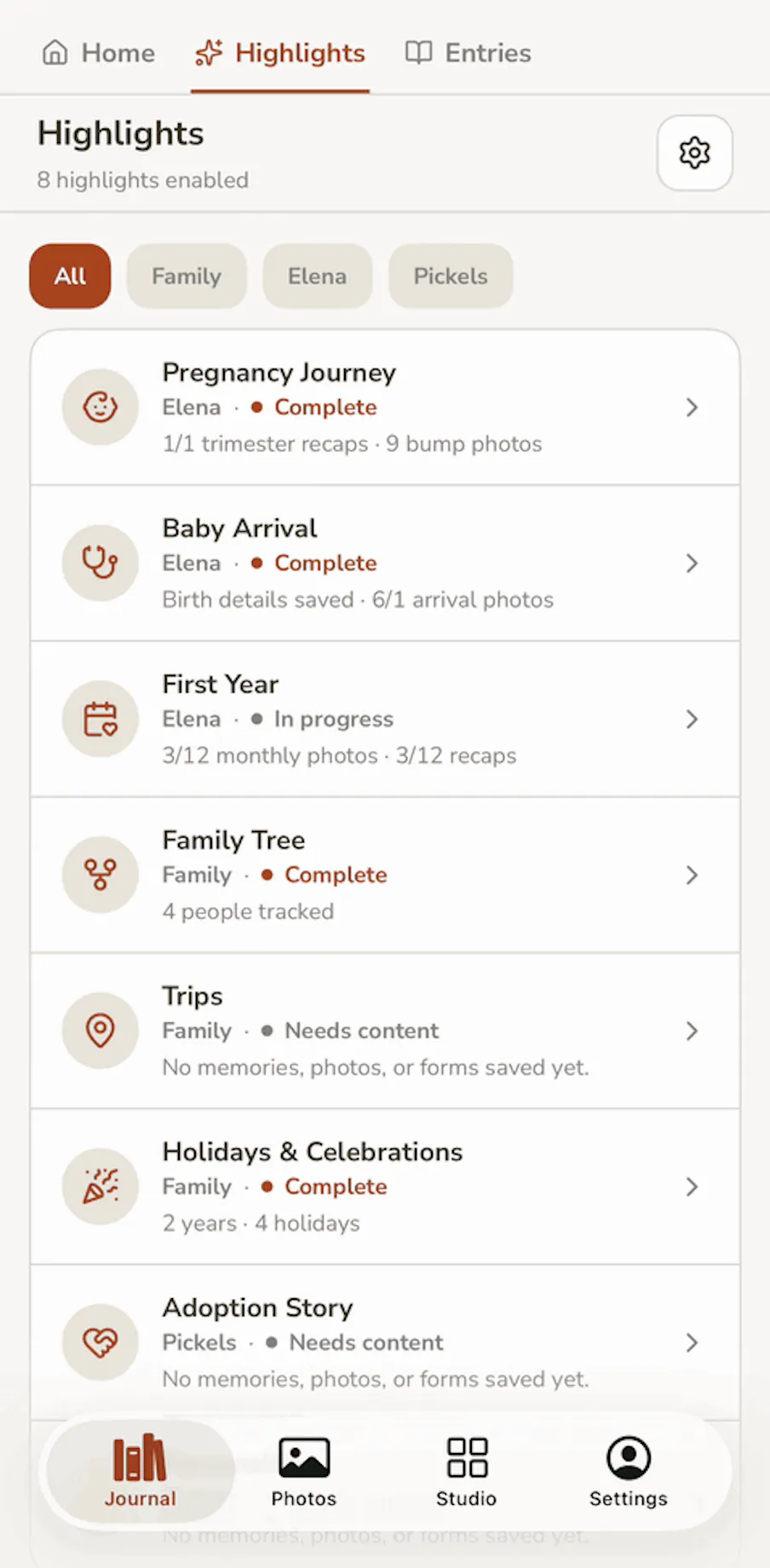 Kinlet: Baby book & family keepsakes gallery image