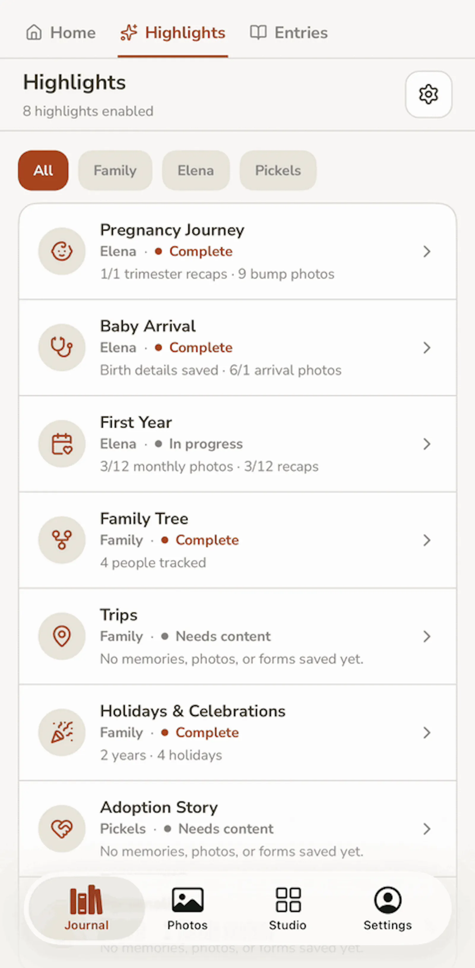 Kinlet: Baby book & family keepsakes screenshot 6