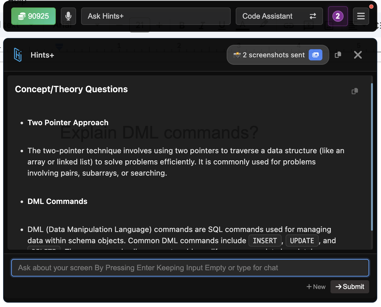 Hints + - Screenshot 2 showing product features and functionality