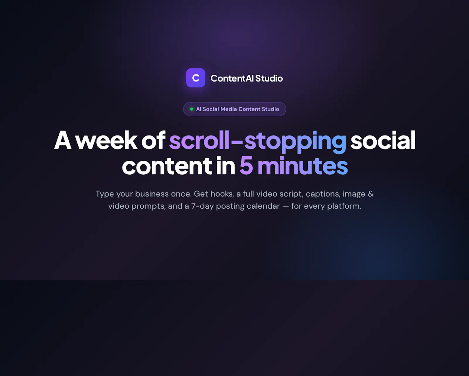 ContentAI Studio screenshot 2