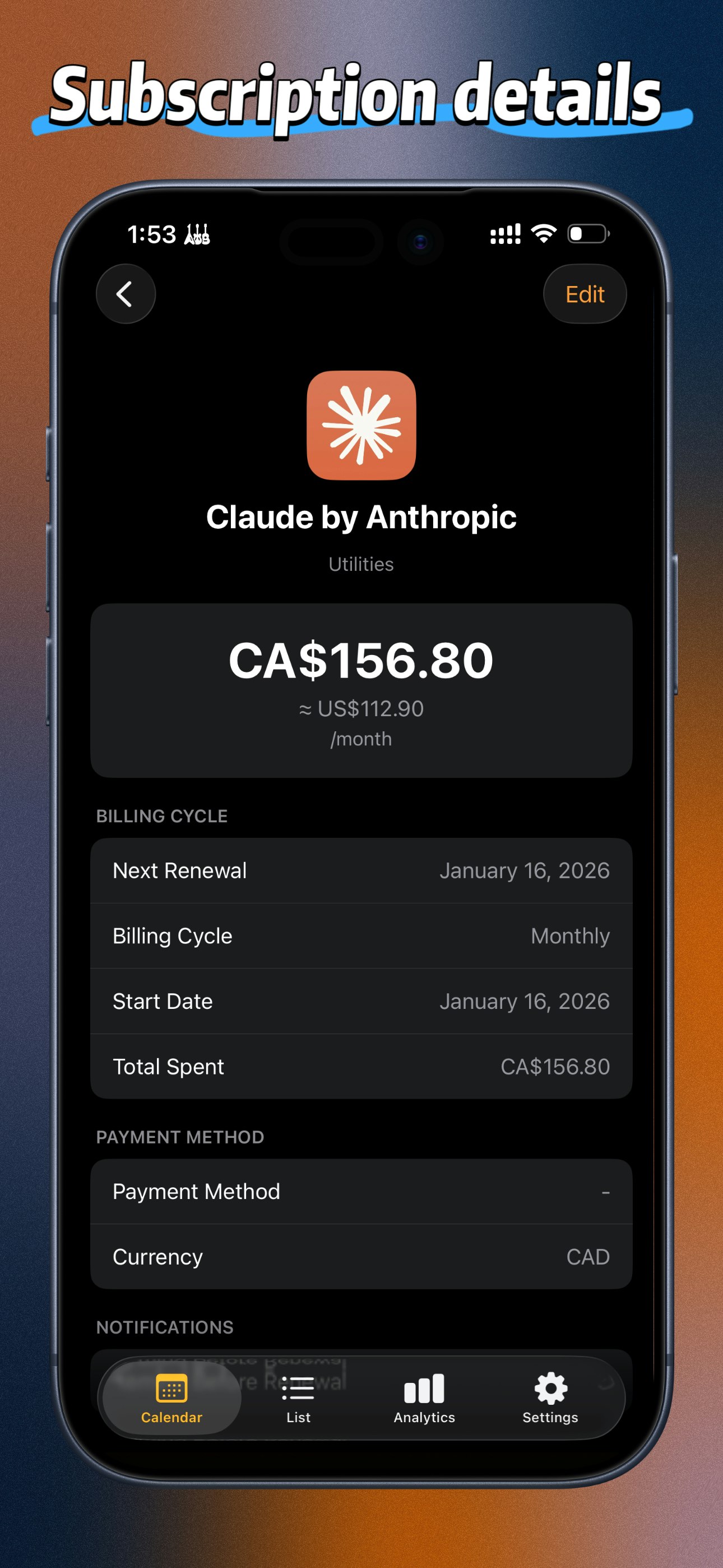 Subscription Calendar gallery image