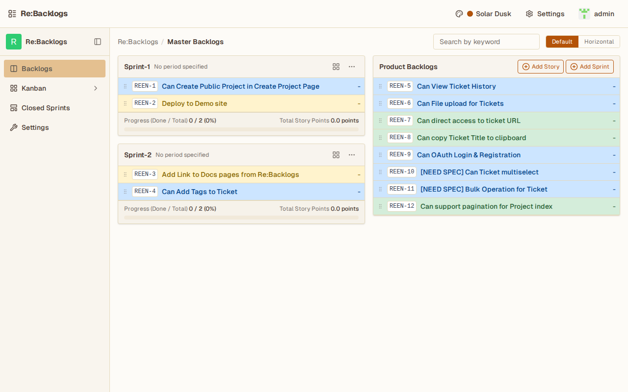 Re:Backlogs gallery image