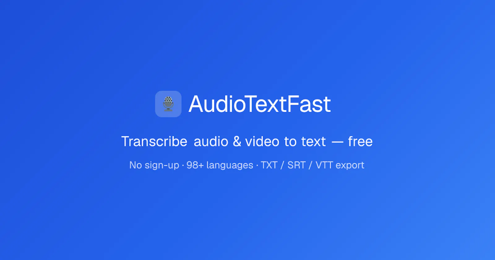 Audio to Text Converter — Free Online  screenshot 1