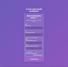 Side-Hustle Sanity Check gallery image