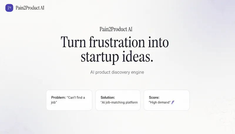 Pain2Product AI screenshot 1