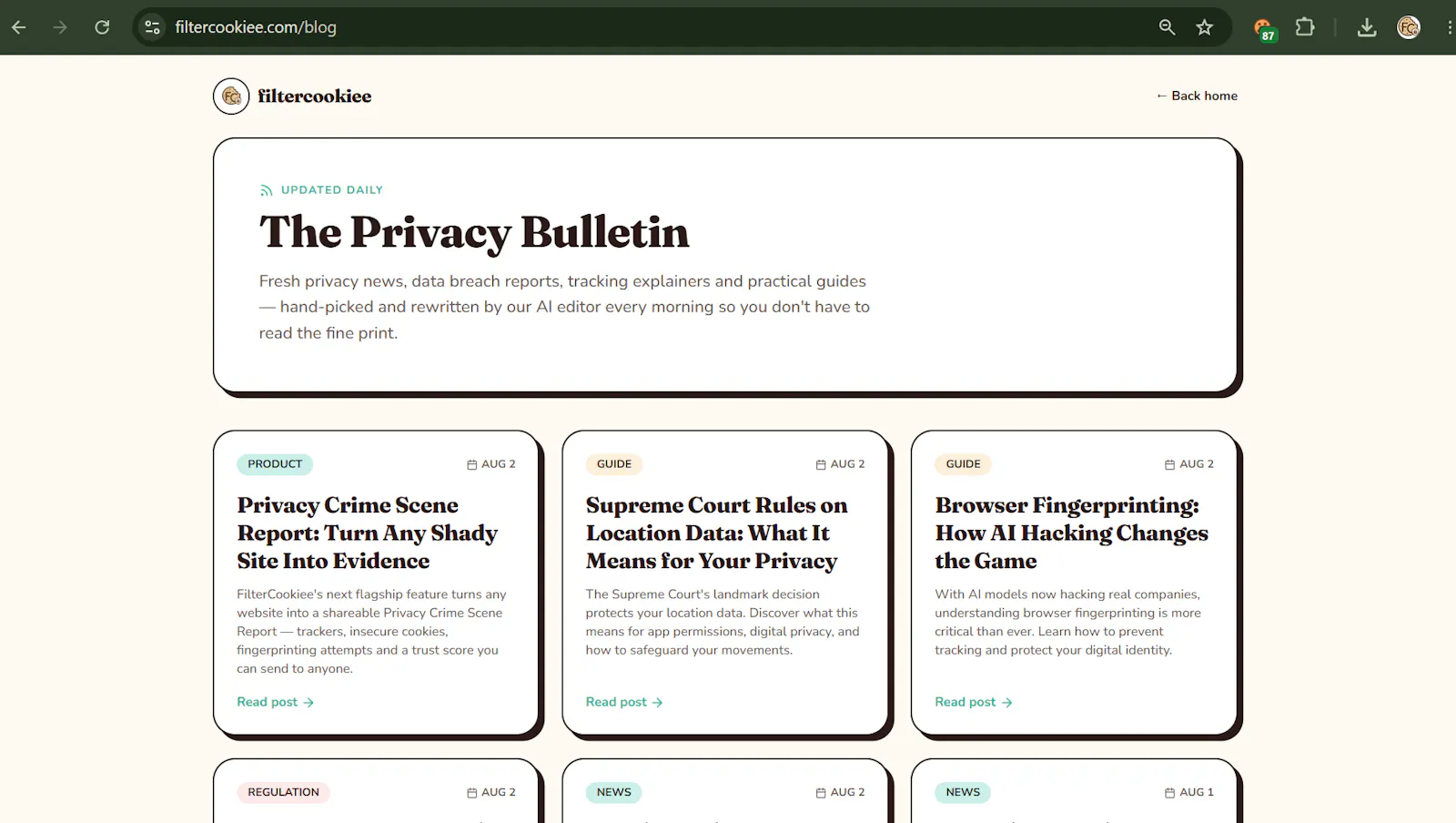 FilterCookiee screenshot 4