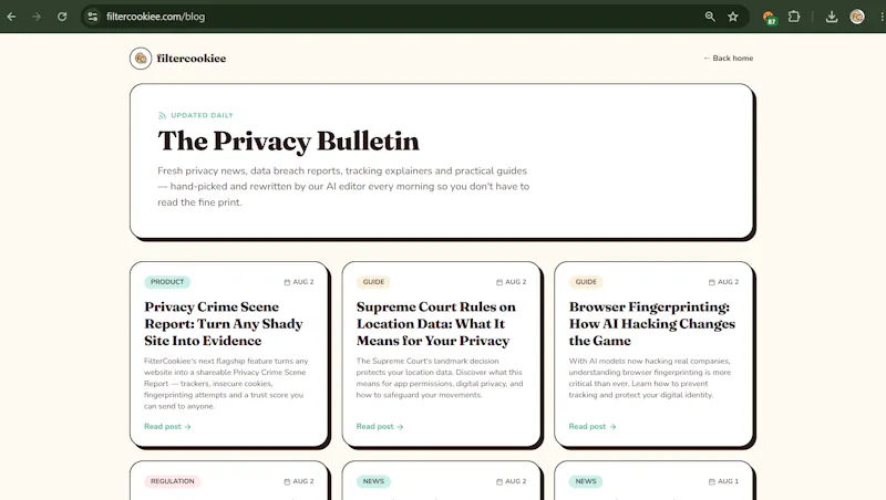 FilterCookiee screenshot 4