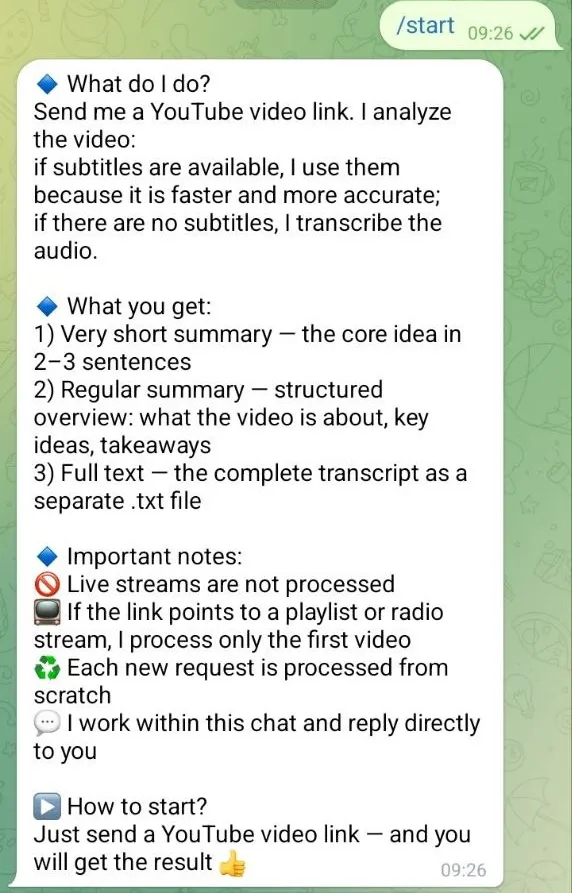 YouTube to Text gallery image