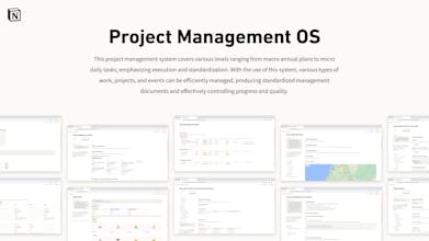 Notion Project Management OS gallery image