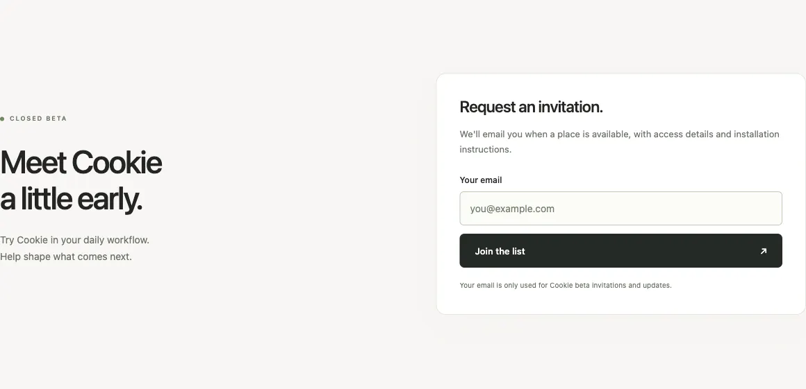Cookie — Keep the good bits. gallery image
