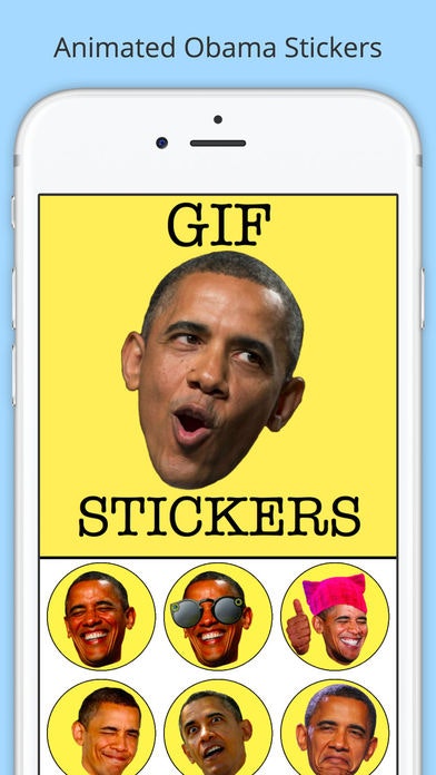 Obama Animated Stickers for iMessage gallery image