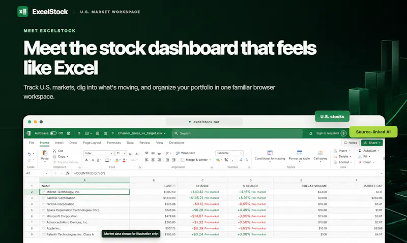 ExcelStock screenshot 2