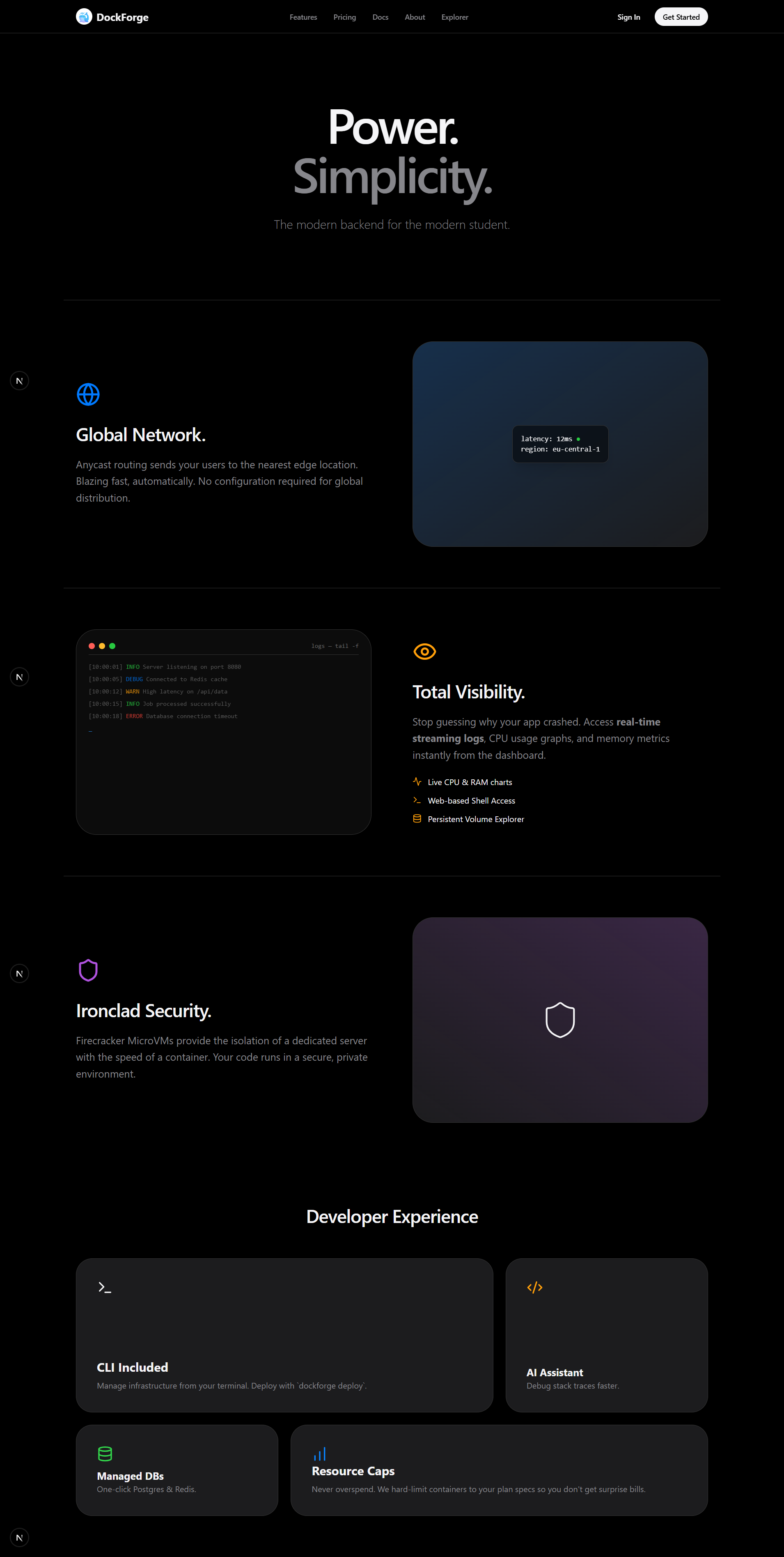 Dock Forge Docker Hosting Control Panel gallery image