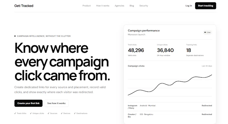 Get/Tracked screenshot 1